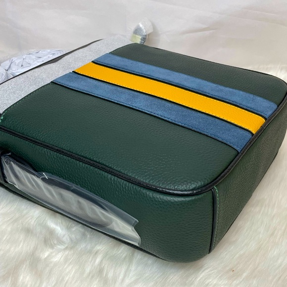 NWT Coach Hudson Crossbody 21 with Varsity Stripe Messenger bag - Picture 7 of 9